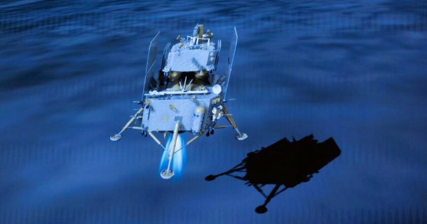 La sonde Chang’e-6 atterrit sur la face cachée de la Lune