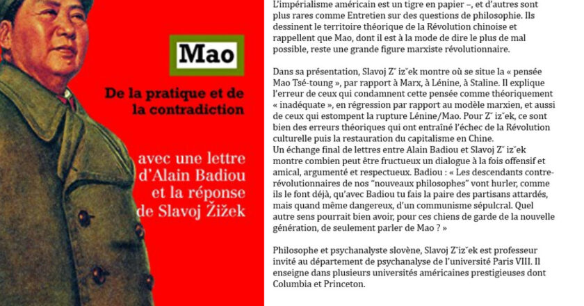 « De la contradiction », de Mao Zedong