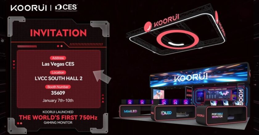 KOORUI lancera le premier moniteur à 750 Hz du monde au CES 2025